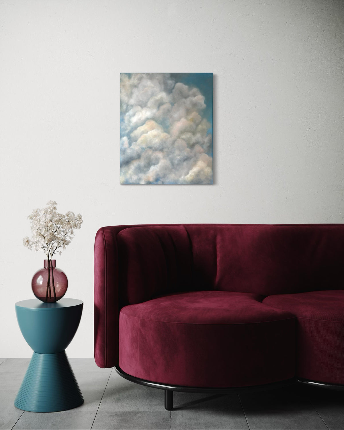 Cotton Candy Clouds, 20x24" | Original Painting