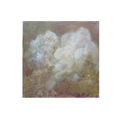 8x8" Cloud Study | Original Abstract Painting