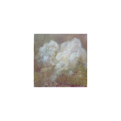 8x8" Cloud Study | Original Abstract Painting