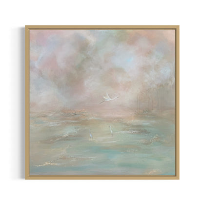 A Calm Retreat, 24x24" Framed | Original Painting