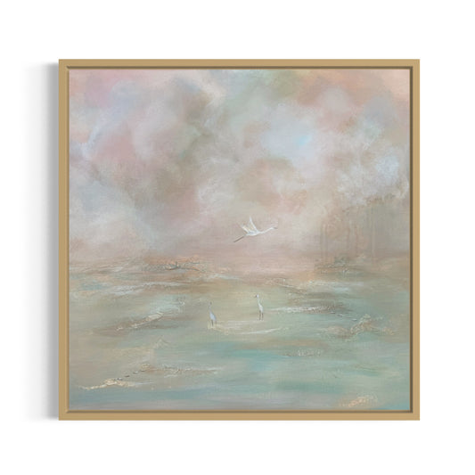 A Calm Retreat, 24x24" Framed | Original Painting