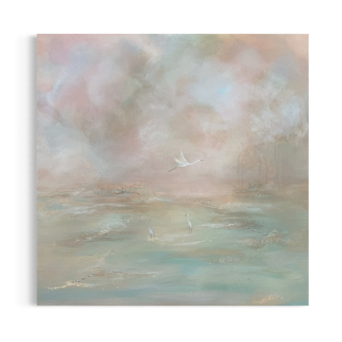 A Calm Retreat, 24x24" Framed | Original Painting