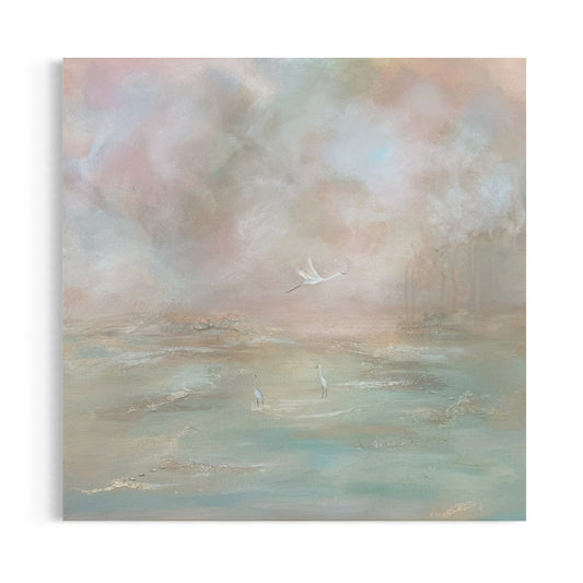 A Calm Retreat, 24x24" Framed | Original Painting