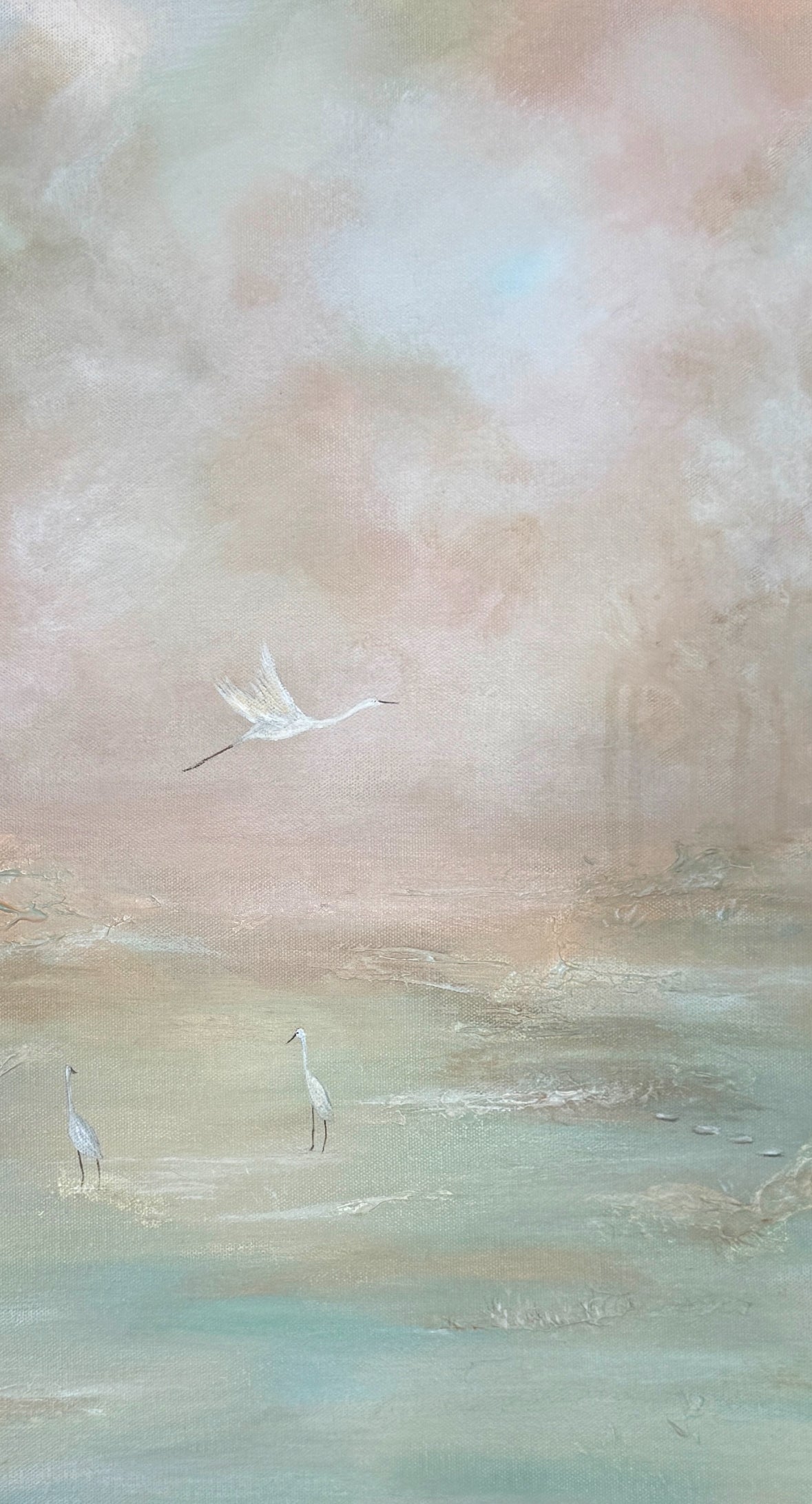A Calm Retreat, 24x24" Framed | Original Painting
