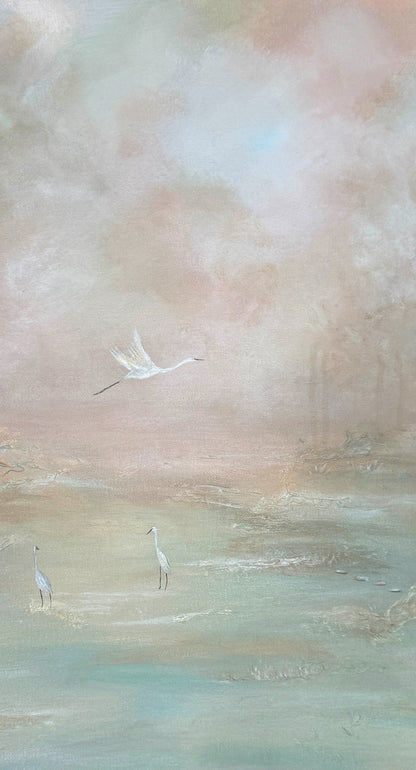 A Calm Retreat, 24x24" Framed | Original Painting